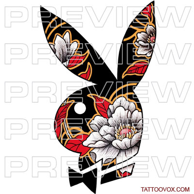 Playboy Bunny Tattoo design Ideas tattoo ideas tattoovox traditional style
