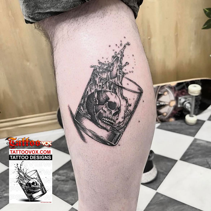 Skull-in-glass-Tattoo-Design--Premium-Tattoovox-Artwork-leg-small