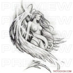 Stunning Angel Tattoo Design