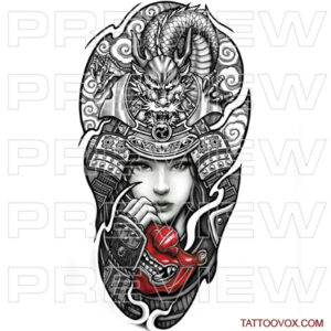 beautiful samurai warrior woman tattoo ideas tattoovox japanese dragon arm