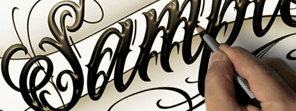 custom lettering tattoo design service tattoovox