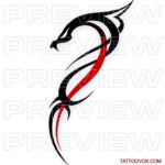 Dragon Tribal tattoo design