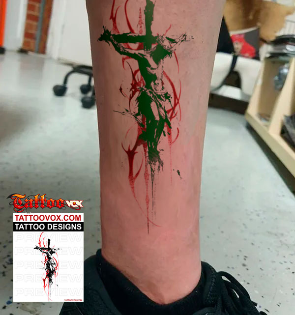 Jesus Christ Crucifixion Tattoo Design