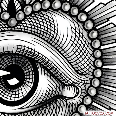 Eye ball tattoo flash art on Craiyon