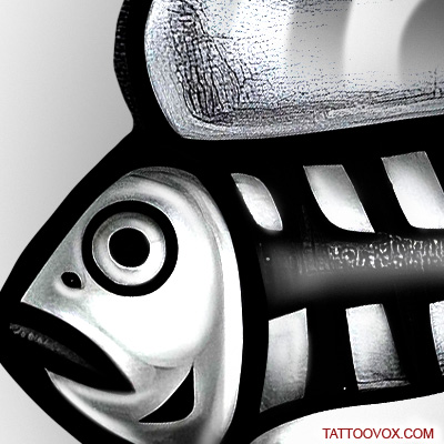 Sleeping Cat Skull Shaped tattoo design - Image 3