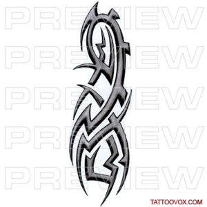 Stone Tribal tattoo design