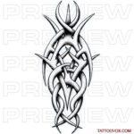 Tribal Bones tattoo design