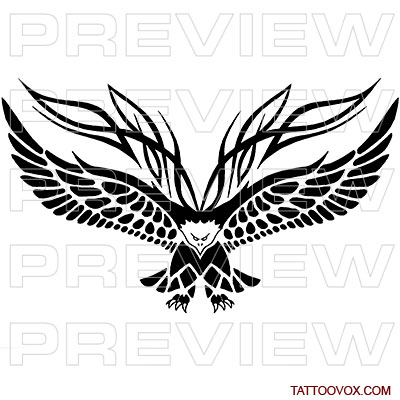 tribal eagle tattoo designs