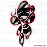 Tribal Tattoo design under skin